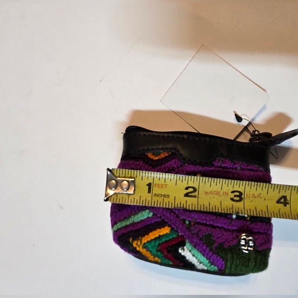Embroidered Colorful Mini Coin  Pouch - Picture 4 of 5